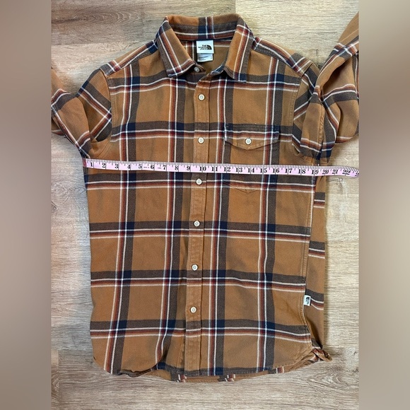 100% Cotton Mid Weight The North Face Arroyo Plaid Button Down Long Sleeve Small - Picture 7 of 7